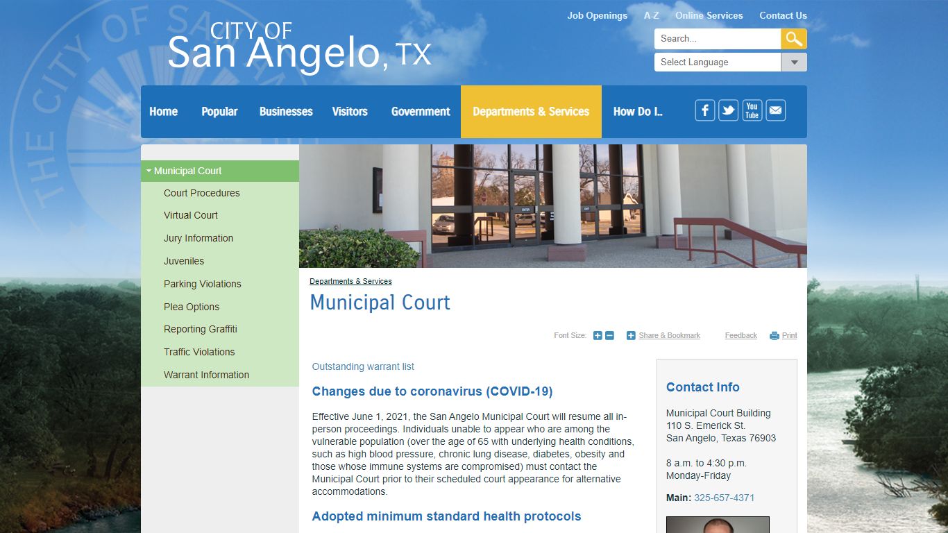 Municipal Court | City of San Angelo, TX